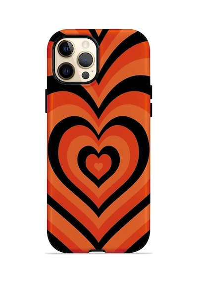 Velvoria Valestra Retro Heart Wave Apple iPhone Uyumlu 12 Pro Max Magsafe Koruma Kılıfı Valestra Magline - Retro Heart Wave