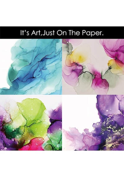 Yupo Paper 10 Yaprak, Alkol Bazlı Mürekkep İçin Ağır Beyaz Kağıt 10 İnç X 7 İnç 250 Gsm