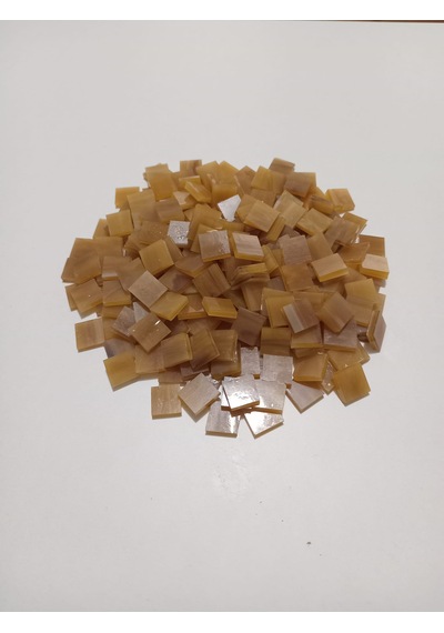 Kapiçino Kare Vitray Cam Mozaik Taşı - Sanatsal Mozaik İçin Yaklaşık 10 X 10 Mm
