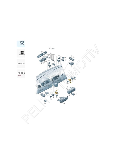 Transporter Koltuk Isıtma Düğmesi 7e0963563 2003-2010