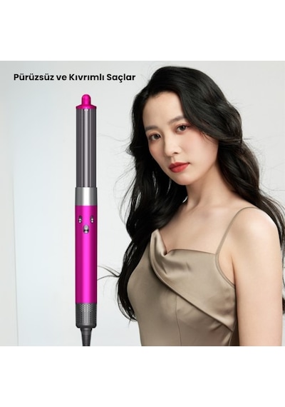 Jhy Hair Styler X9 Saç Şekillendirme Seti Gri - Pembe