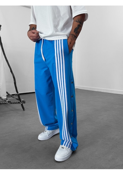 Cocopelli Şeritli Mavi Erkek Baggy Pantolon Coc1061 Mavi