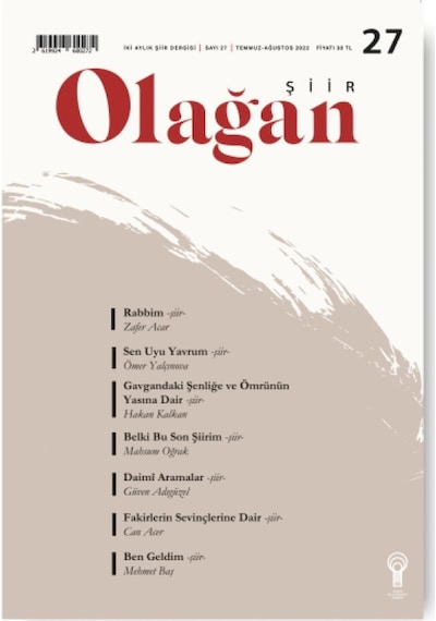 Olağan Şiir 27.Sayı Temmuz-Ağustos 2022