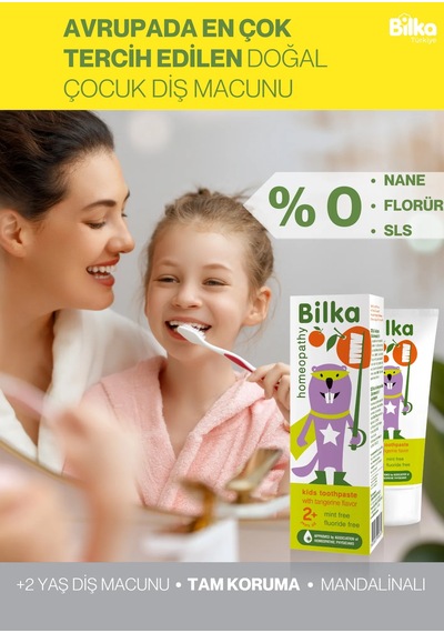Homeopati Çocuk Diş Macunu 2+ Mandalina
