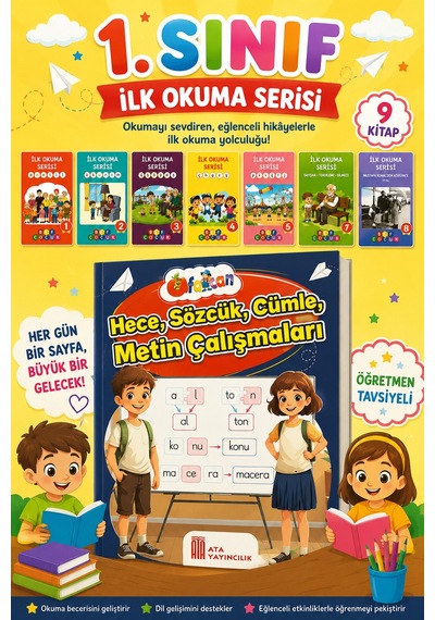 1. Sınıf Okuma Dizisi + Renkli Hece Kitabı