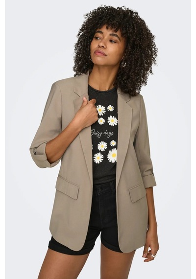 Only Kadın Onlarıs Rahat Kalıp Kolu Katlanabilir Blazer Ceket 15310839 Vizon