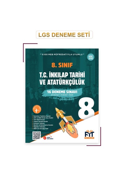 Lgs Branş Deneme Seti Türkçe, Matematik, Fen, İngilizce, T.c. İnkılap Deneme Seti Kitapları