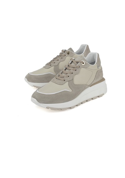 Ziya, Kadın Hakiki Deri Sneaker 1431000z5831 Bej 1431000z5831 340 Bej