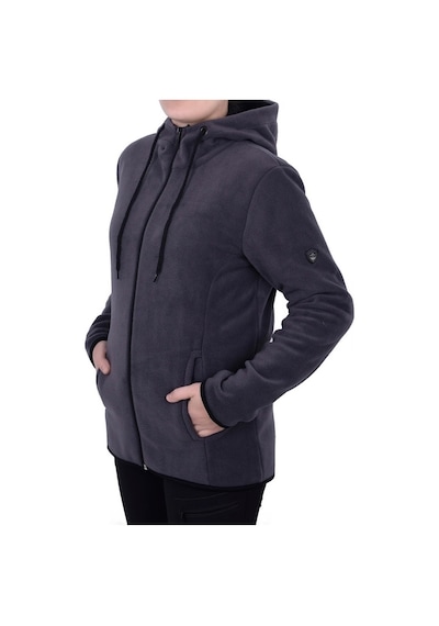 Ghassy Co.Kadın Kapşonlu Fermuarlı Polar Sweatshirt 152529819