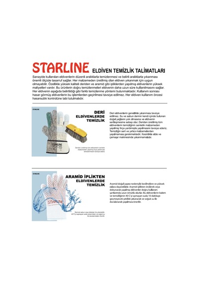 5 Çift Deri Eldiven Starline E-1203 3123x No:10 Xl