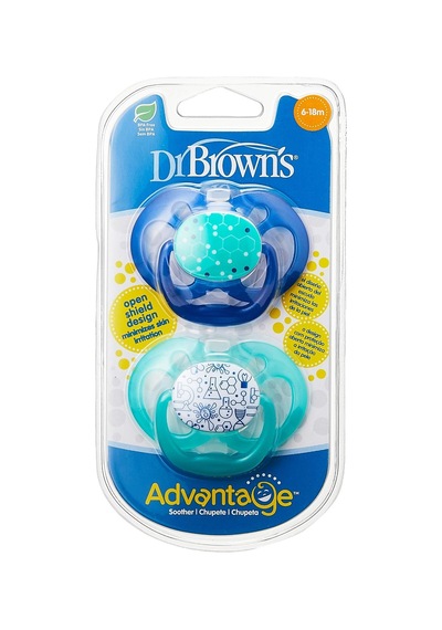 Dr. Brown's Advantage Yalancı Emzik - 2. Evre Mavi, İkili Paket