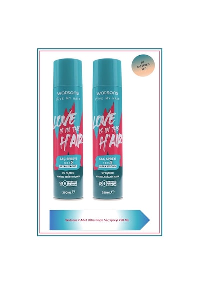 Watsons Saç Spreyi Ultra Güçlü 250 Ml X2