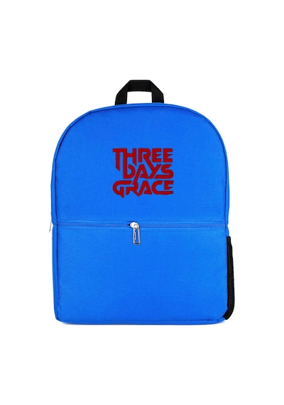 Three Days Grace Text Mavi Sırt Çantası