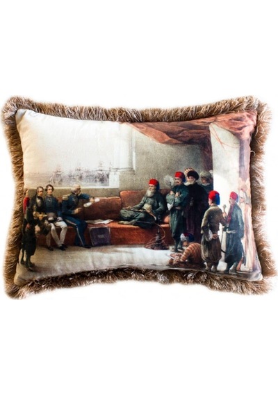 Ottoman Meeting Kadife Yastık/kırlent -dolgu Boncuk Elyaf Uluslararası Yıkama Ve Solmama Sertifikası Çok Renkli