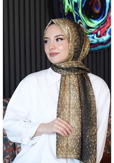 Afvente Ceylan Desen Gold Soft Pamuk Şal Diğer