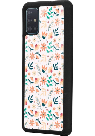 Samsung Uyumlu A51 Minik Sonbahar Tasarımlı Glossy Telefon Kılıfı Çok Renkli