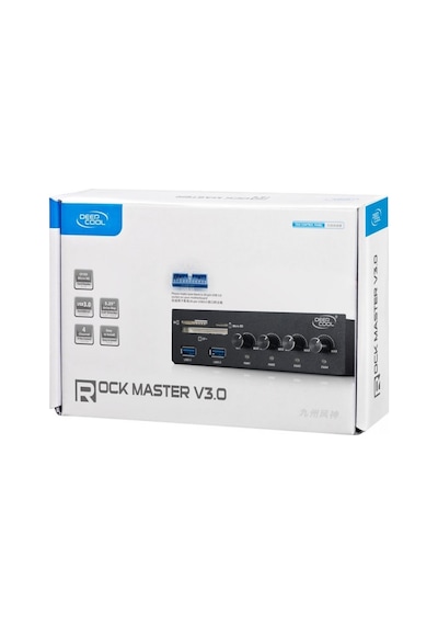 DEEP COOL ROCK MASTER V3.0 On Panel 5.25" Yuva 2xUSB, CF/SD/Micro