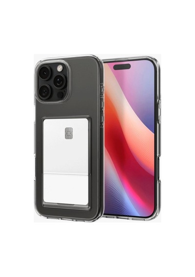 Apple iPhone Uyumlu 16 Pro Kılıf Kart Şeffaf Silikon - Şeffaf Bz8683140783754