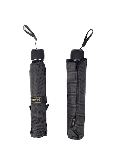 Marlux Siyah Ekose Unisex Yarasa Tip Kırılmaz Şemsiye M21mar077r004 - Siyah Siyah Siyah - Siyah
