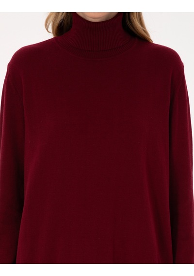 Pierre Cardin Kadın Vişne Kazak /triko 50316385-vr223 Vişne