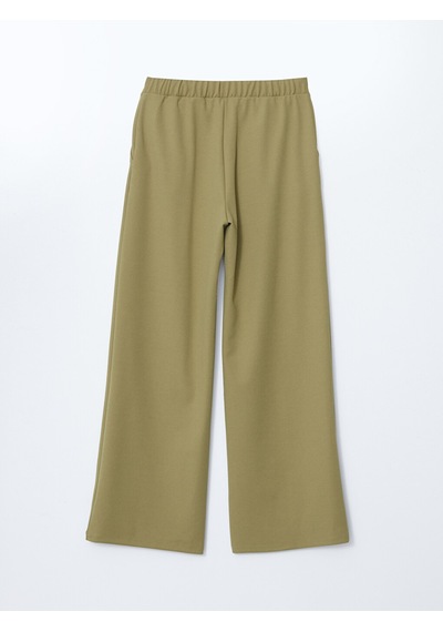 Lcw Vision Kahverengi Loose Fit Krep Kadın Pantolon
