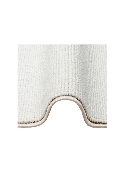 Hoom Rugs Helsinki Plain White Polyester Modern İskandinav Halı Beyaz