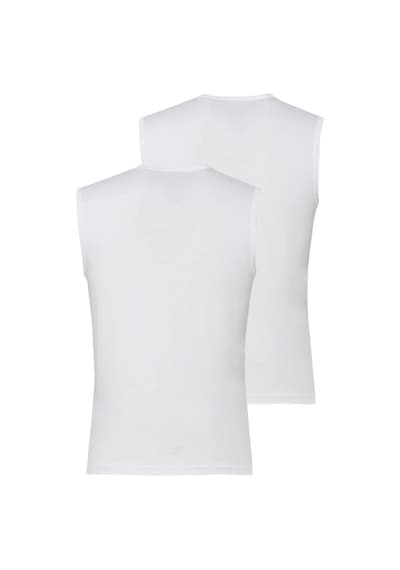 Blackspade Erkek Kolsuz V Yaka T-shirt 2'li Paket 9677 Beyaz