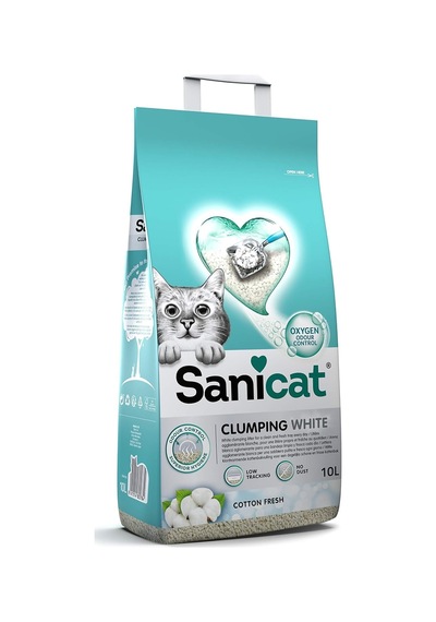 Clumping White Topaklanan Kedi Kumu Koton Ferahlığı 10l