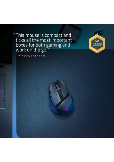 Basilisk Mobile - Küçük Taşınabilir Ergonomik Kablosuz Oyun Mouse'u - Aı Prompt Master - Focus X 18k Sensör Tri-mode Bağlantı, 105 Saate Kadar, Mouse Switches Gen-3 Siyah Basilisk Mobile - Küçük Taşınabilir Ergonomik Kablosuz Oyun Mouse'u - Aı Prompt Master - Focus X 18k Sensör Tri-mode Bağlantı, 105 Saate Kadar, Mouse Switches Gen-3 Siyah