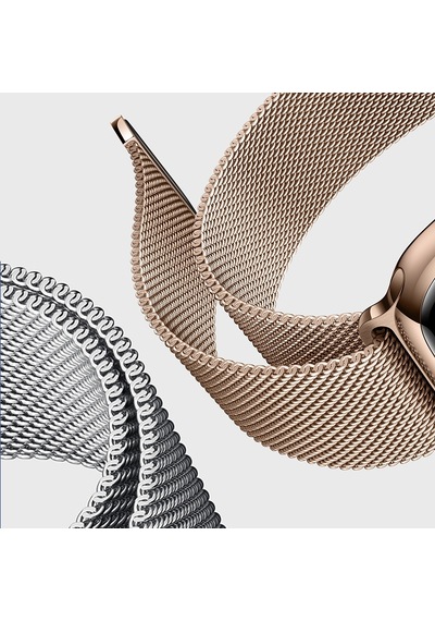 Microsonic Apple Uyumlu Watch Series 8 45 MM Milanese Loop Kordon Microsonic Apple Uyumlu Watch Series 8 45 MM Milanese Loop Kordon