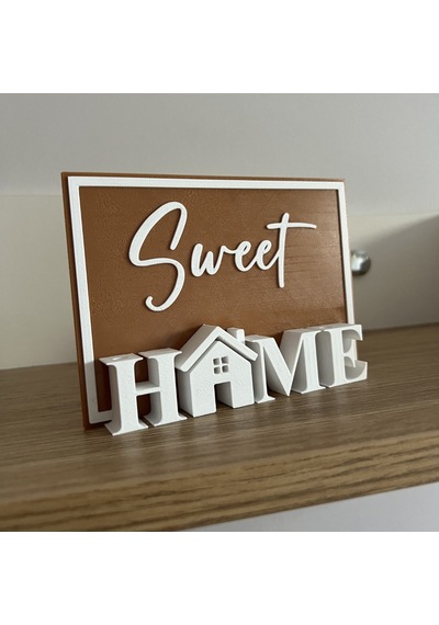 Sweet Home 3d Yazılı Dekoratif Masa Üstü Tablo - 14x10 Cm
