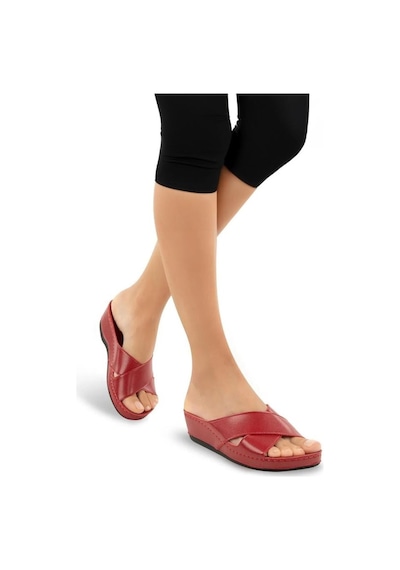 Muya Active 31135-005 Topuk Jelli Anatomik Taban Kadın Terlik Kırmızı 36-40 Kırmızı