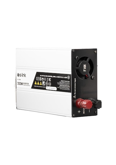 S-lınk Sl-300w 300w Dc12v-ac230v Çakmaktan Power Inverter-3642