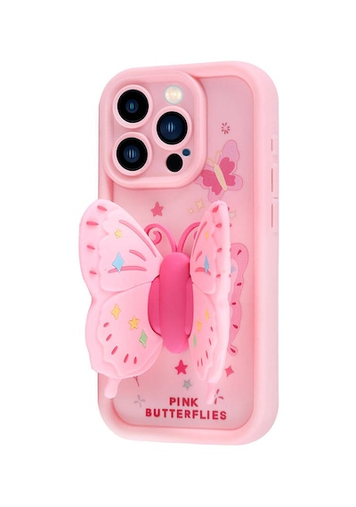 Apple Uyumlu iPhone 14 Pro Max Kılıf Kamera Korumalı Figür Tasarımlı Zore Kapya Kapak-pembe Koyu Pembe Koyu
