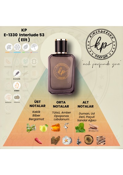 E-1330 Erkek Parfüm Edp 50 Ml Odunsu Aromatik - Odunsu