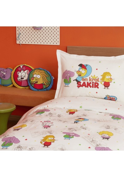 Karaca Home X Kral Şakir En Kral Şakir Tek Kişilik Nevresim Takımı Renkli