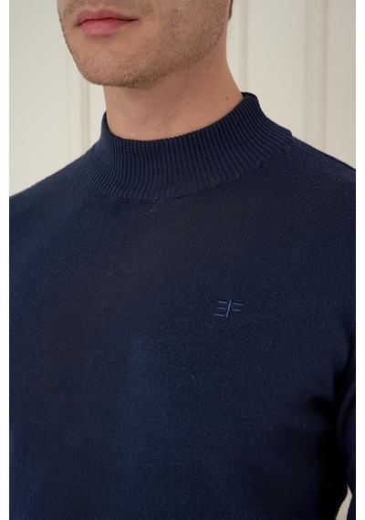 Efor Tr 876 Slim Fit Lacivert Klasik Triko Lacivert