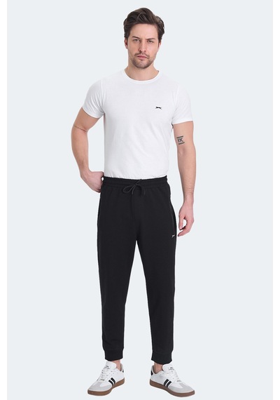 Slazenger Ognen I Erkek Fermuar Cepli Siyah Eşofman Altı Siyah