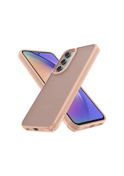 Newface - 980 - Samsung Galaxy Uyumlu A05s Kılıf Elegant Kapak - Csmo-tex - - Pudra
