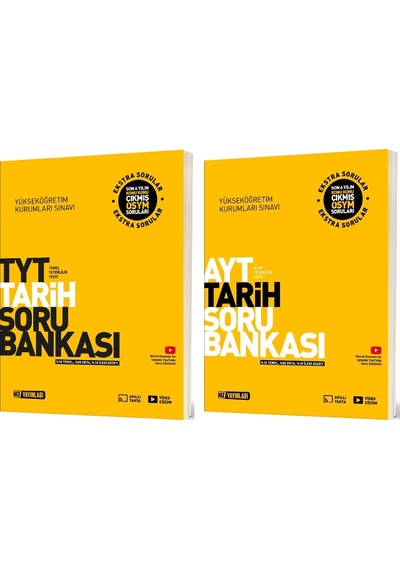Hız 2025 Tyt Ayt Tarih Soru Bankası Seti 2 Kitap