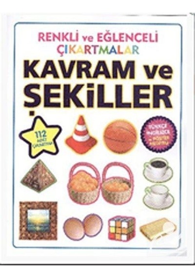 Mercankitap Renkli ve Eğlenceli Çıkartmalar Kavram ve Şekiller / Kolektif