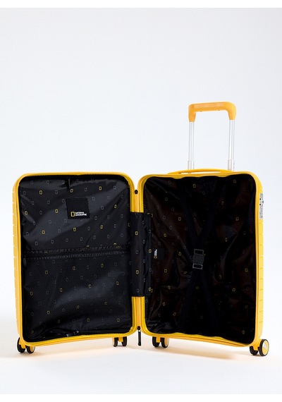 National Geographic Sarı Çekçekli Sert Valiz Ng5242 55 Cm Kabin