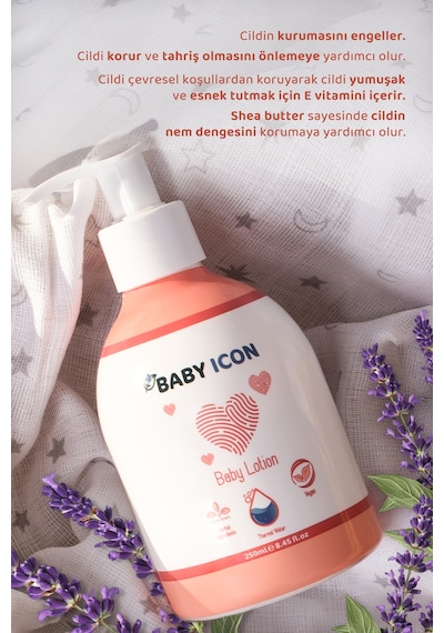 Baby Icon Yüz Ve Vücut Bebek Nemlendirici Losyon 250 ML