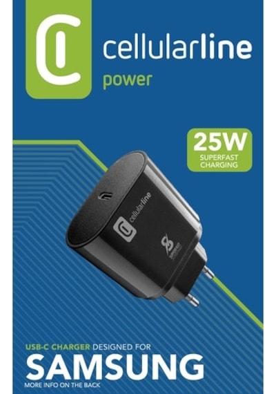 Cellularline 25w Samsung Uyumlu Super Fast Technology Şarj Adaptörü