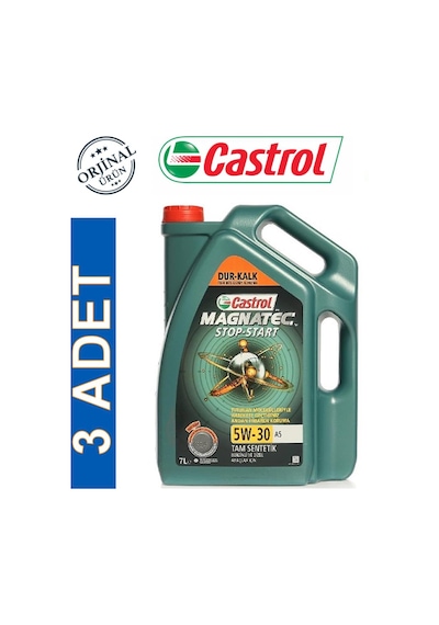 Castrol Magnatec Stop-Start 5W-30 A5 Motor Yağı 3 x 7 L