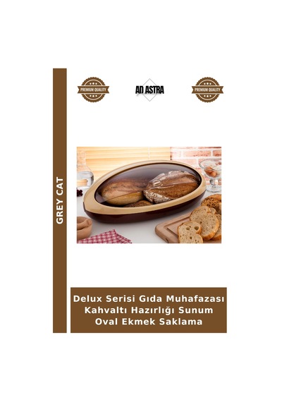 Delux Serisi Gıda Muhafazası Kahvaltı Hazırlığı Sunum Oval Ekmek Saklama Çok Renkli