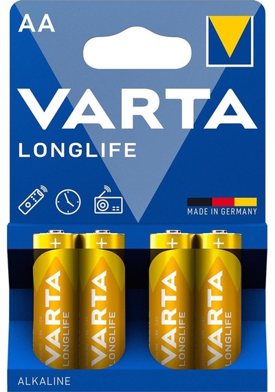 Varta Longlife Aa 1223 Kalem Pil 4 Lü Paket