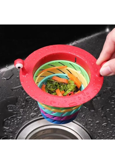 Lavabo Süzgeci Renkli 6 Kademeli Mutfak Gider Tıpası Lavabo Süzgeci Belirtilmemiş Diğer
