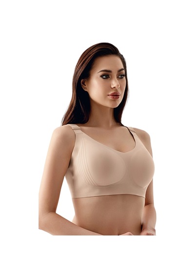 New Bra Newbra Lingerie 6155 Kadın Desteksiz C Cup Hayalet Sütyen Ten