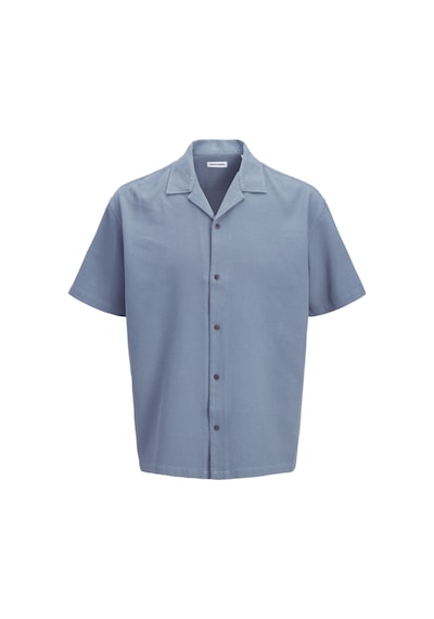 Jack & Jones Erkek Resort Yaka Kisa Kollu Gömlek - Global - 12295551 Mavi